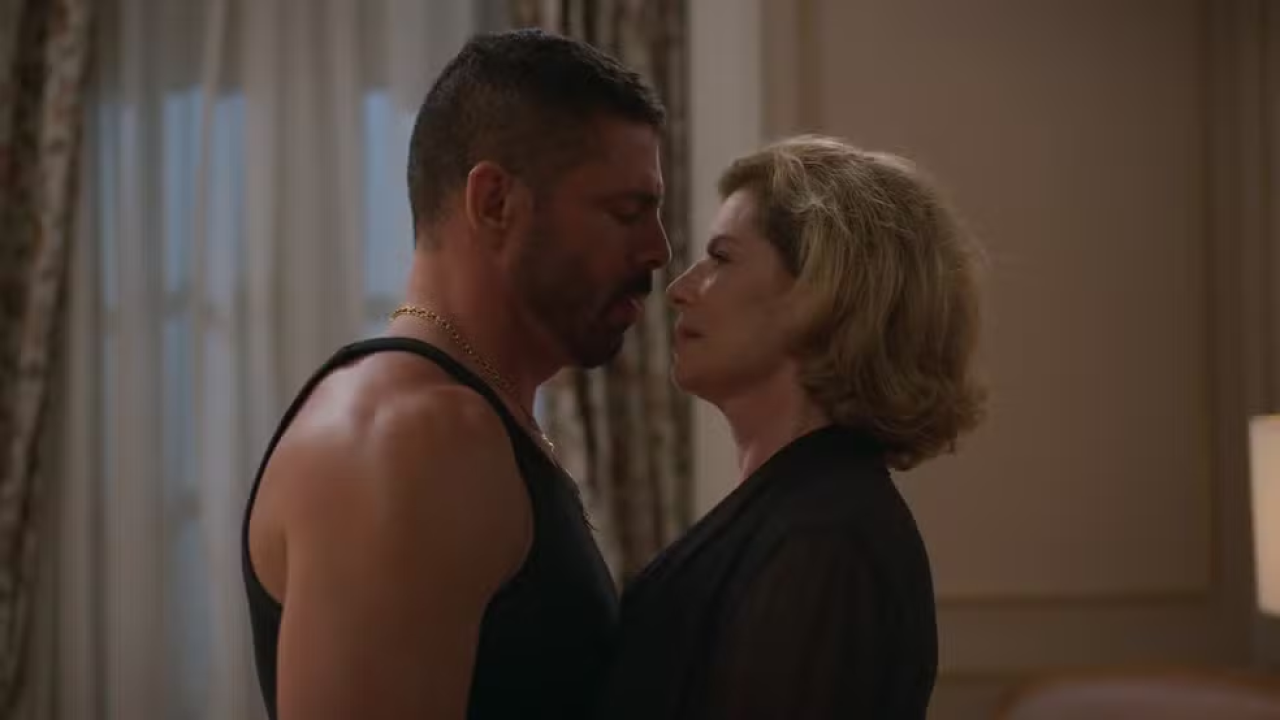 Odete fica morta de ciúmes de Fátima e ameaça César em Vale Tudo