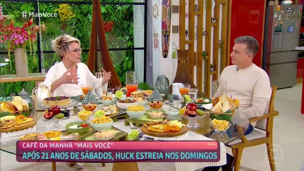 Em conversa com Luciano Huck, Ana Maria Braga revelou que vai passar por cirurgia nos olhos (foto: Reprodução/Globo)