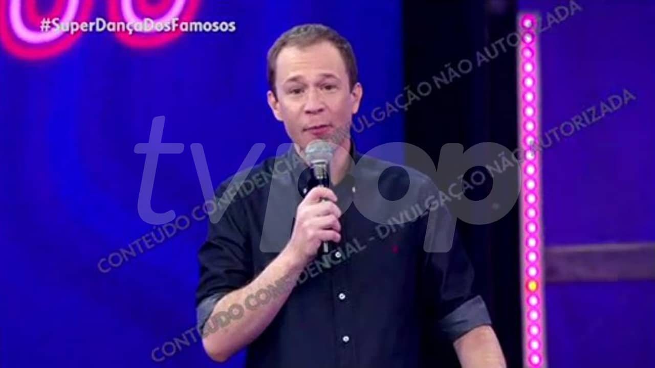 O primeiro dia de gravações de Tiago Leifert nos domingos da Globo (foto: Globo)