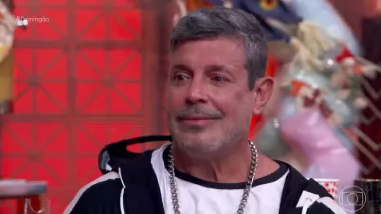 Foto de Alexandre Frota no Domingão com Huck