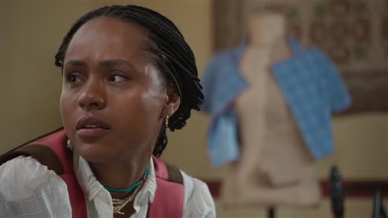 Alika se desespera ao receber as notícias de seu povo em Batanga em A Nobreza do Amor