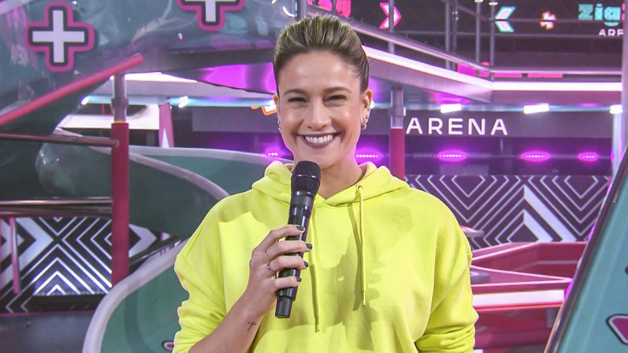 Imagem com foto da apresentadora Fernanda Gentil no Zig Zag Arena
