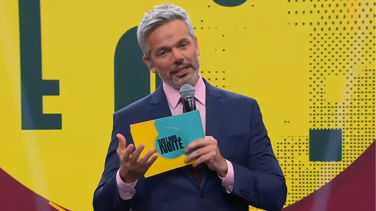 Foto de Otaviano Costa no programa Melhor da Noite, da Band