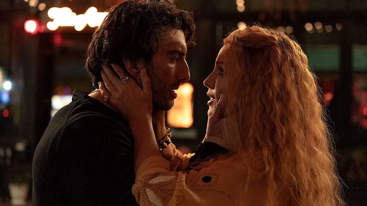 Blake Lively e Justin Baldoni frente a frente em cena do filme É Assim que Acaba