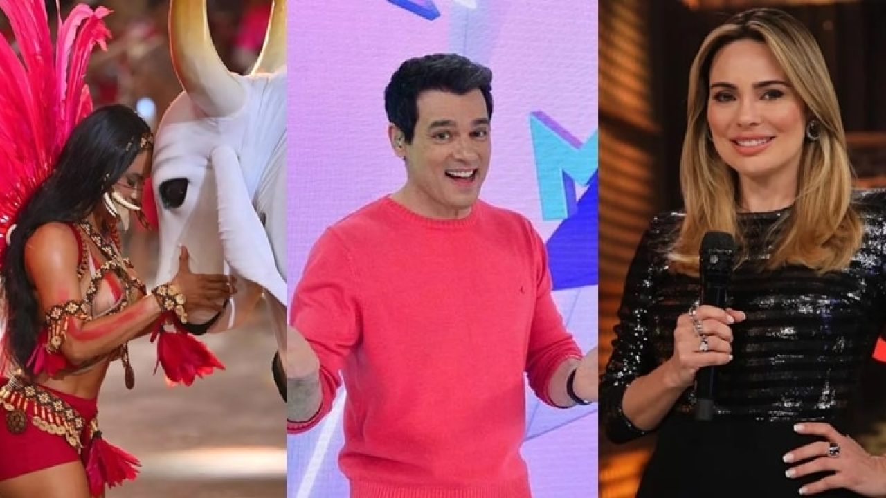 Montagem com Isabelle Nogueira, da Globo, Celso Portiolli e Rachel Sheherazade