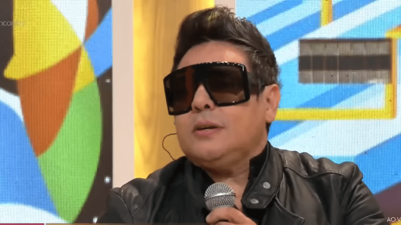 Daniel Diau em participação no Encontro, da Globo, concorrente da Record