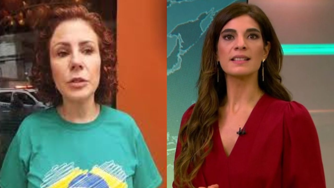 Montagem de fotos de Carla Zambelli e Andréia Sadi