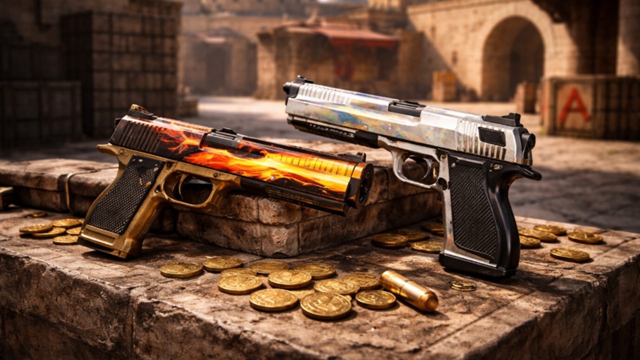 Foto de itens do jogo CSGO