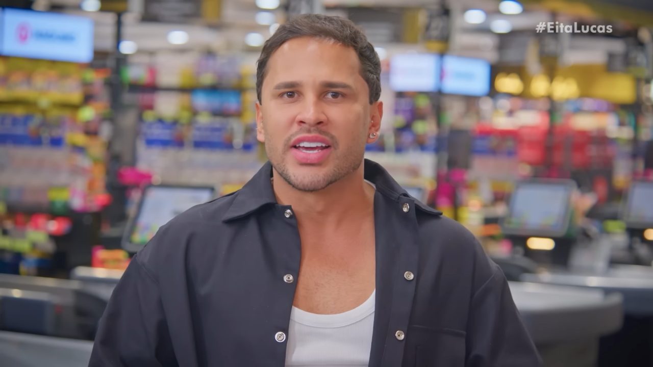 Foto de Lucas Guimarães no programa Eita Lucas!