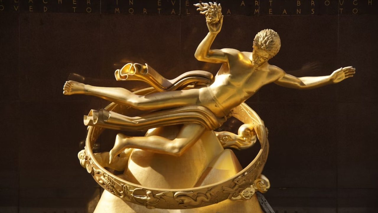 Foto da estatueta do Emmy