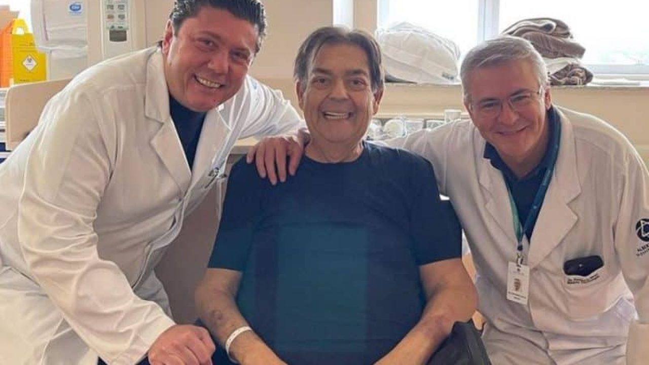 Foto Faustão no hospital