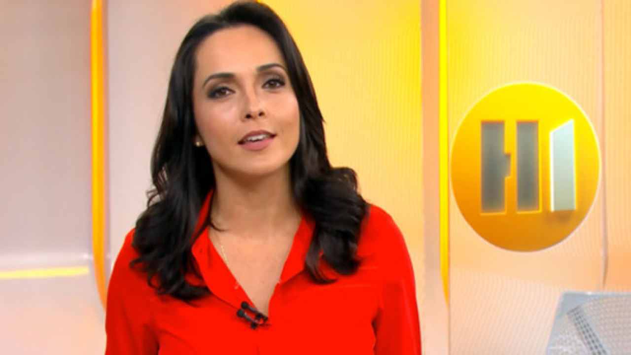 Izabella Camargo no Hora 1, jornal da Globo