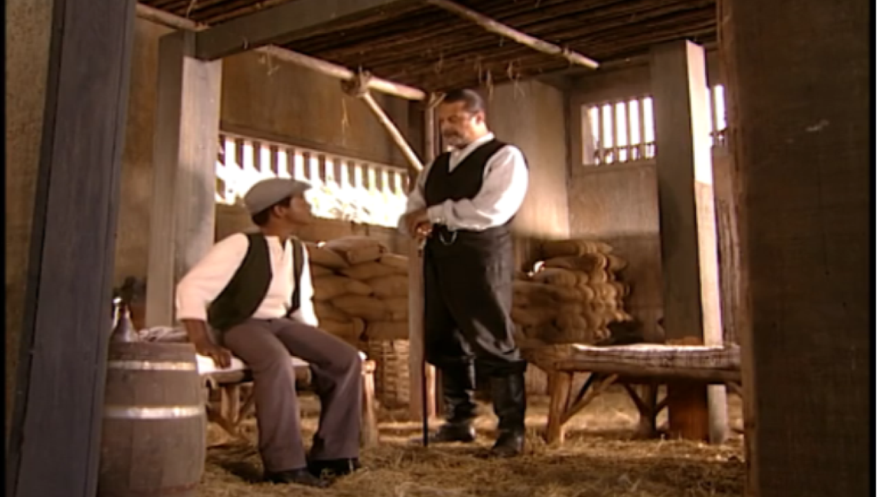 José Alceu confessa a Gumercindo que é seu filho em Terra Nostra