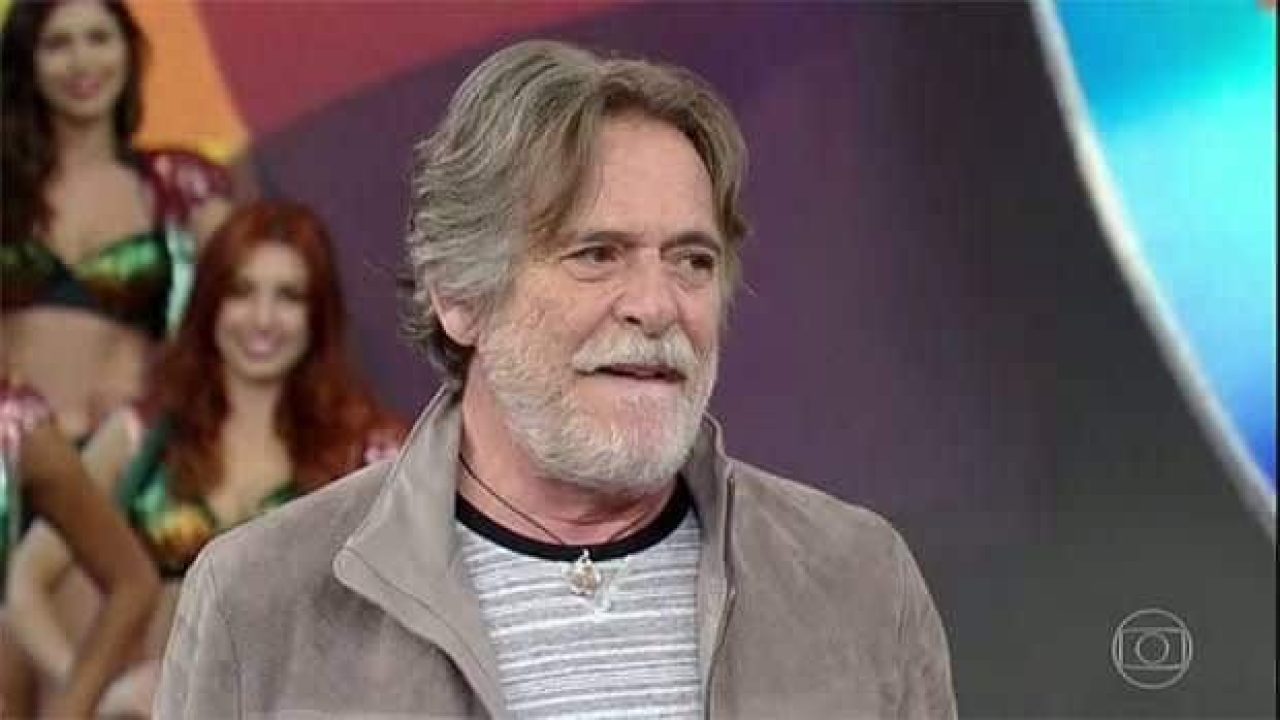 O ator José de Abreu em participação no Domingão do Faustão
