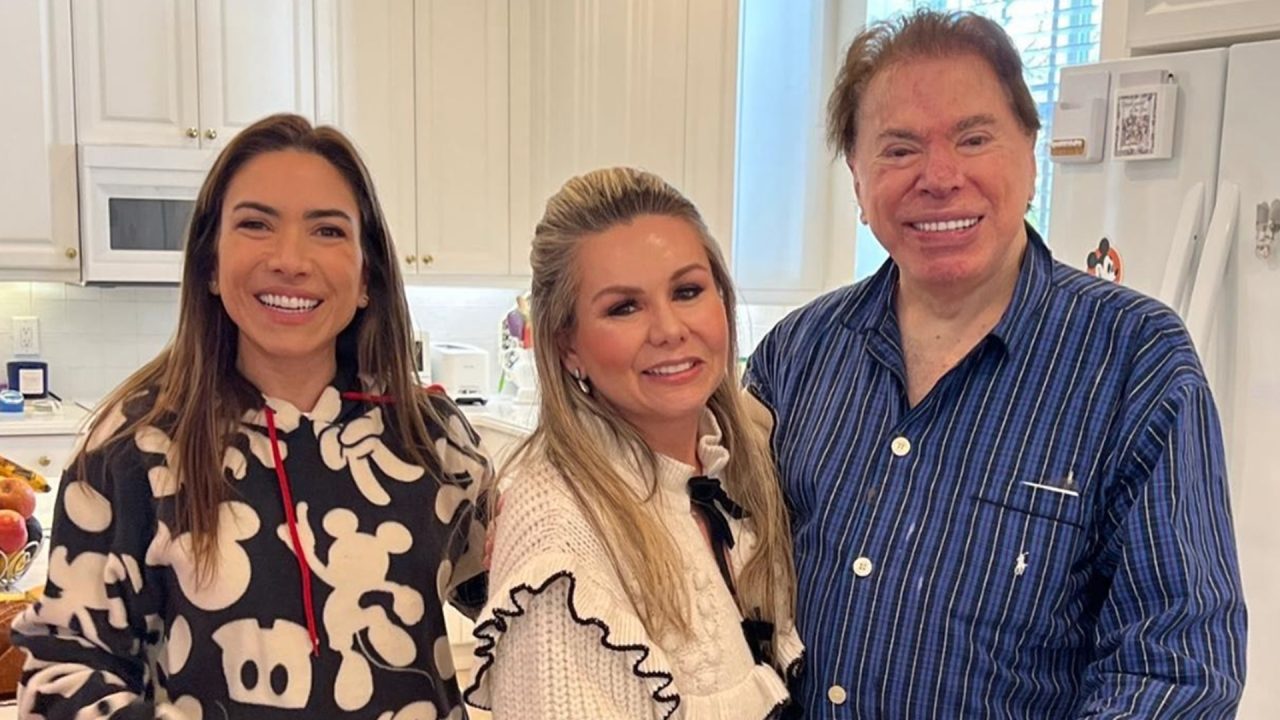 Foto de Patricia Abravanel, Juju Di Casa e Silvio Santos