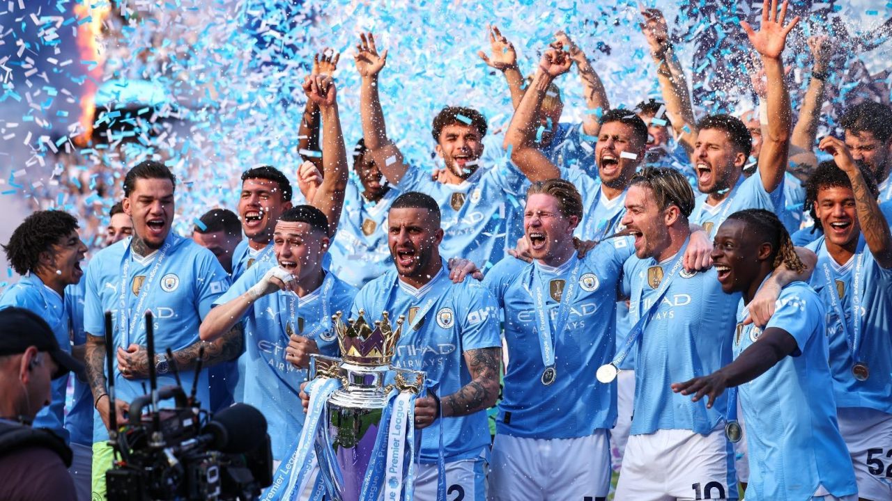 Imagem da equipe do Manchester City que pode ser exibida pelo X-Sports