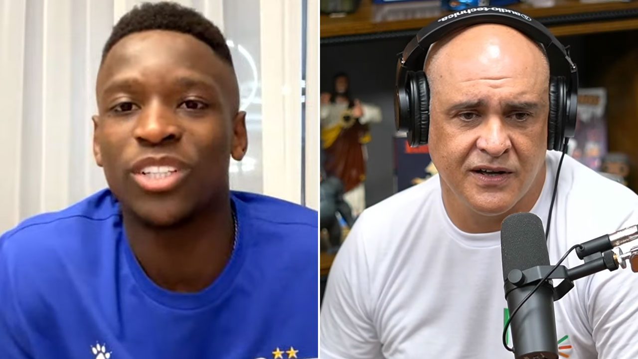 Montagem com fotos de Luiz Henrique e Marcos, novos comentaristas da Cazé TV