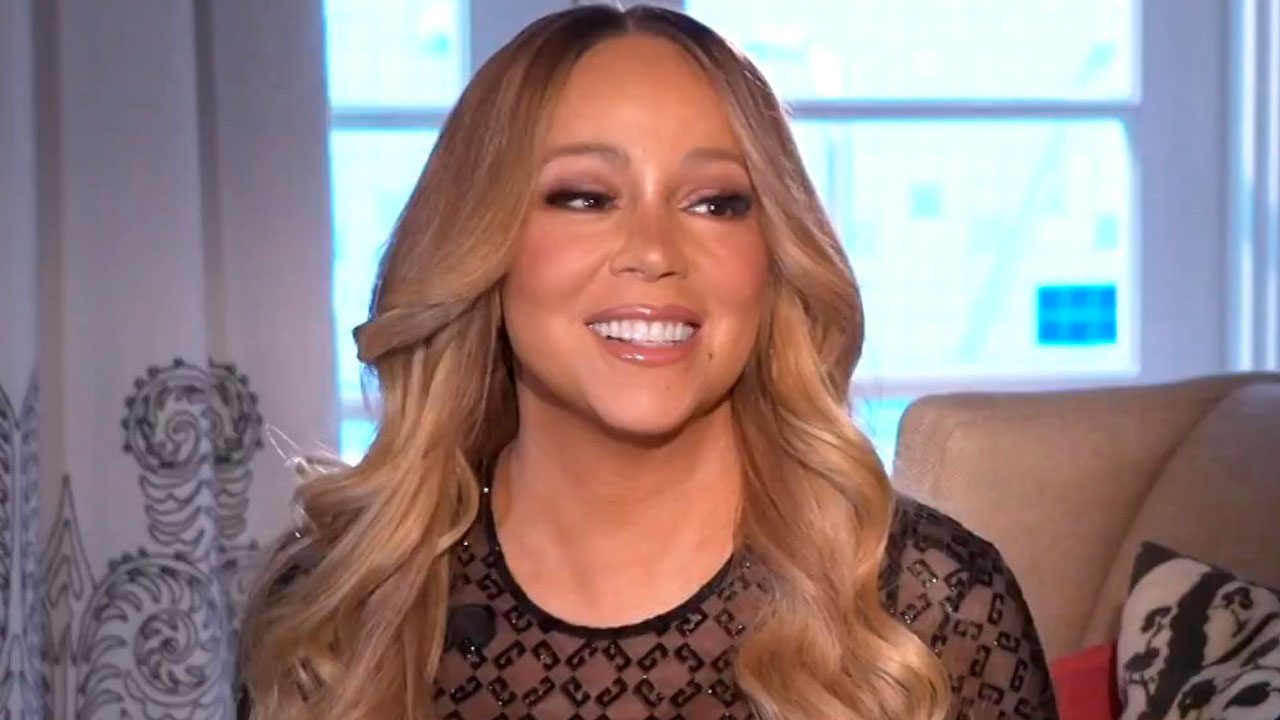 Mariah Carey sorri durante entrevista ao Fantástico antes de show no festival Amazônia para Sempre