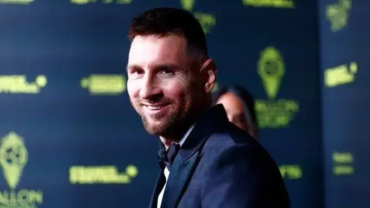Foto de Lionel Messi, que foi entrevistado por repórter do TNT