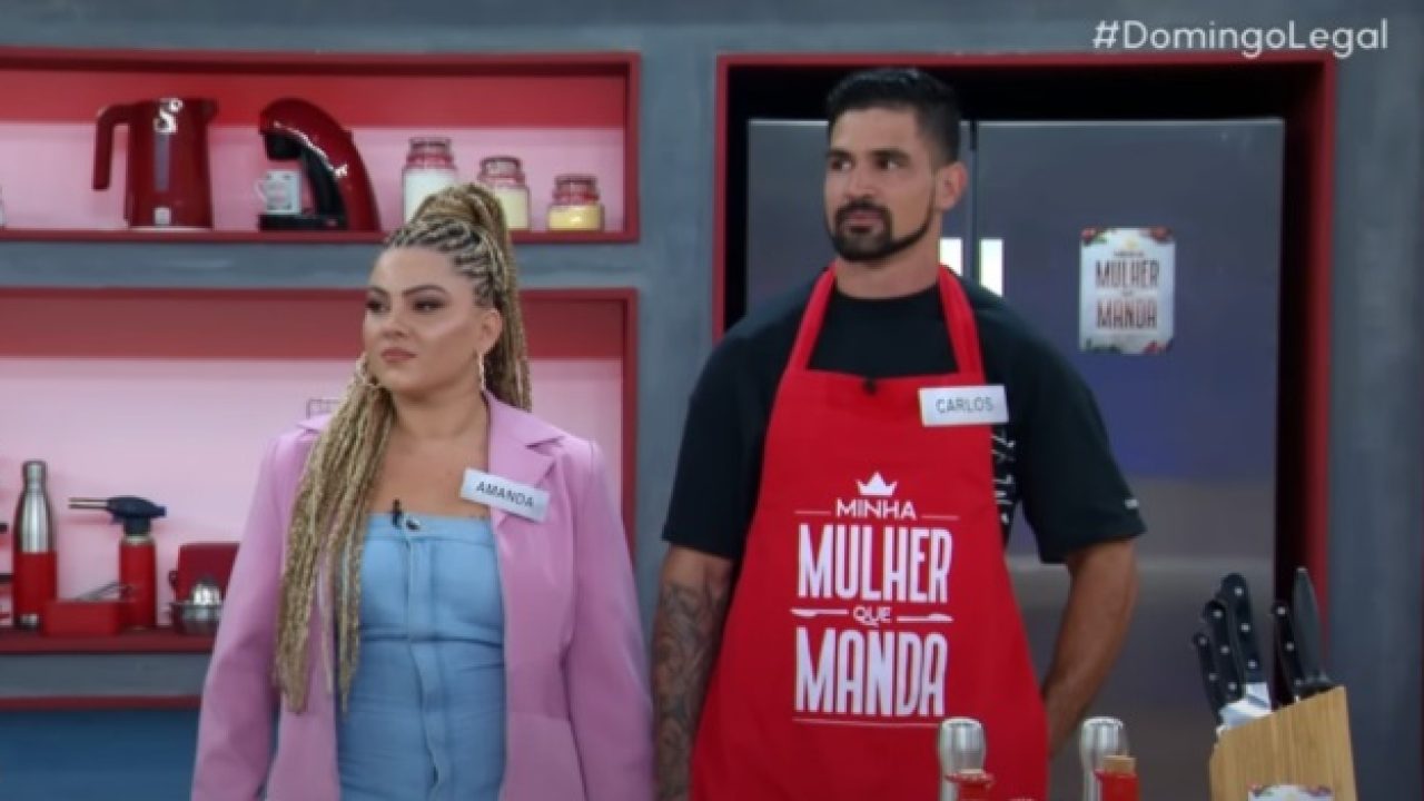 Quadro Minha Mulher que Manda do SBT com Amanda Caroline de Almeida e Carlos Eduardo