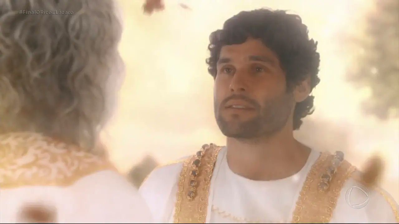 Foto do último capítulo de O Rico e Lázaro