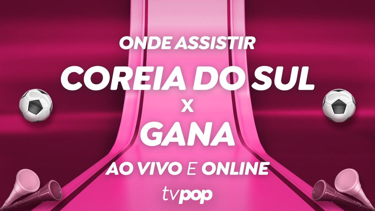 Foto da arte de transmissão de Coreia do Sul x Gana pela Copa do Mundo