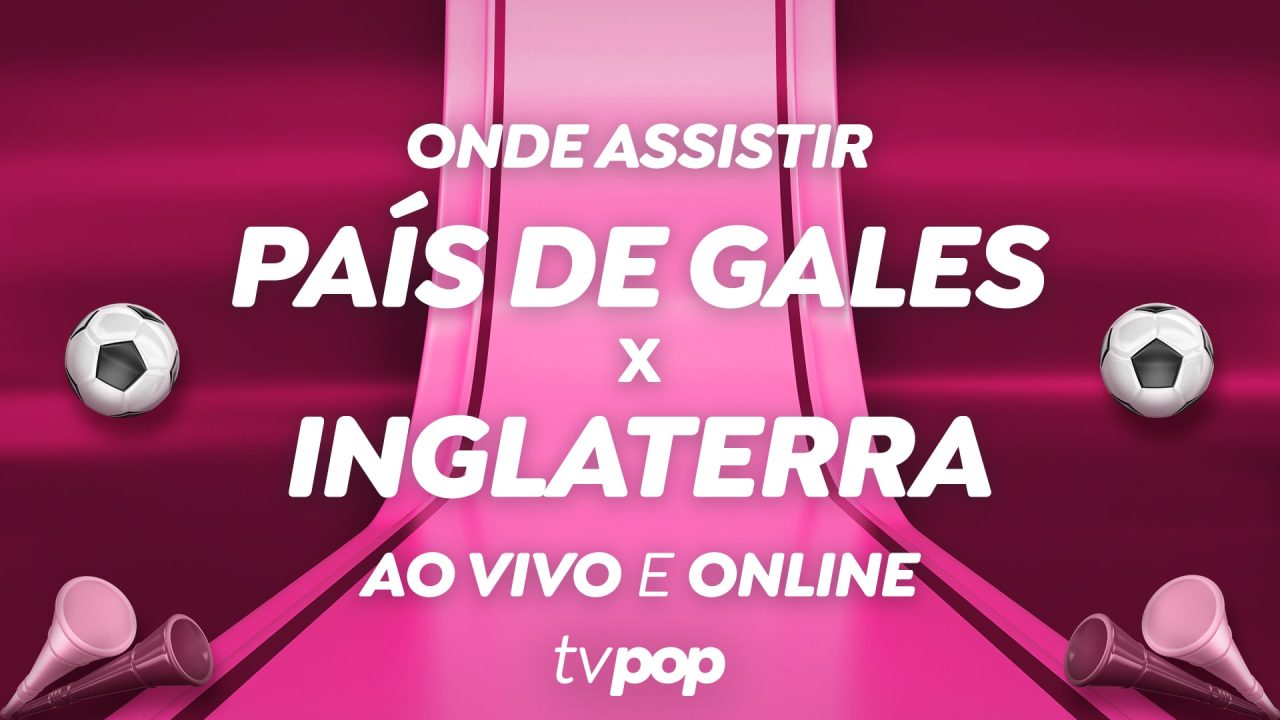 Foto da arte de transmissão de País de Gales x Inglaterra pela Copa do Mundo