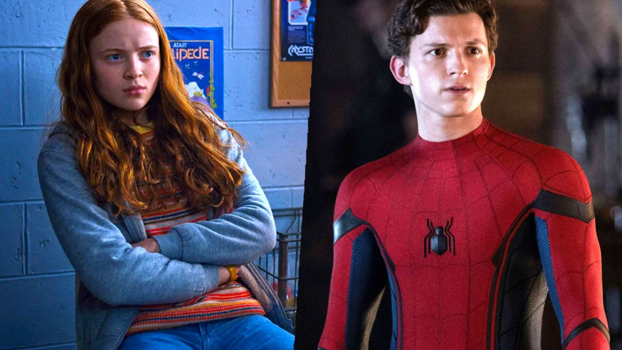Montagem de Sadie Sink com Tom Holland