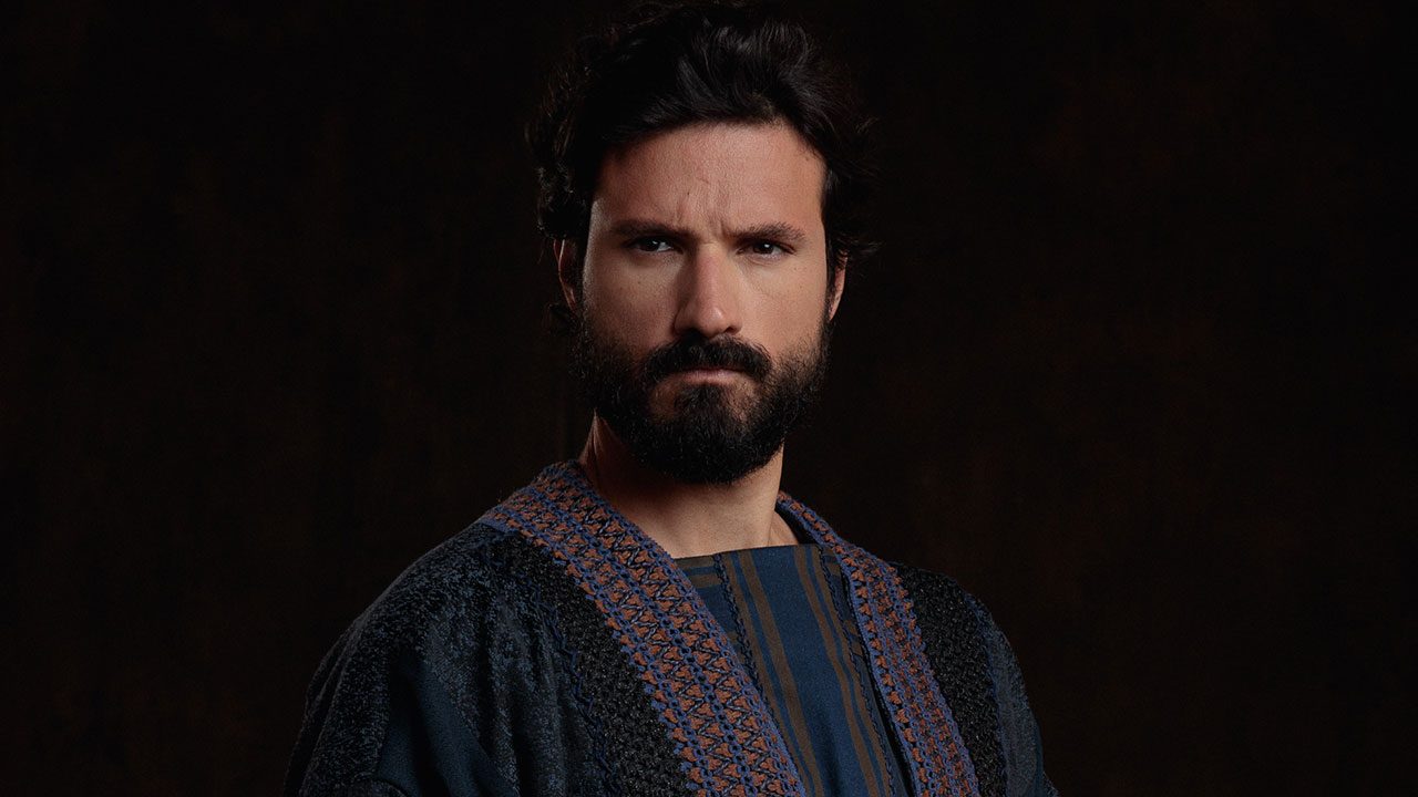 Murilo Cezar caracterizado como Saulo na novela bíblica Paulo, O Apóstolo da Record