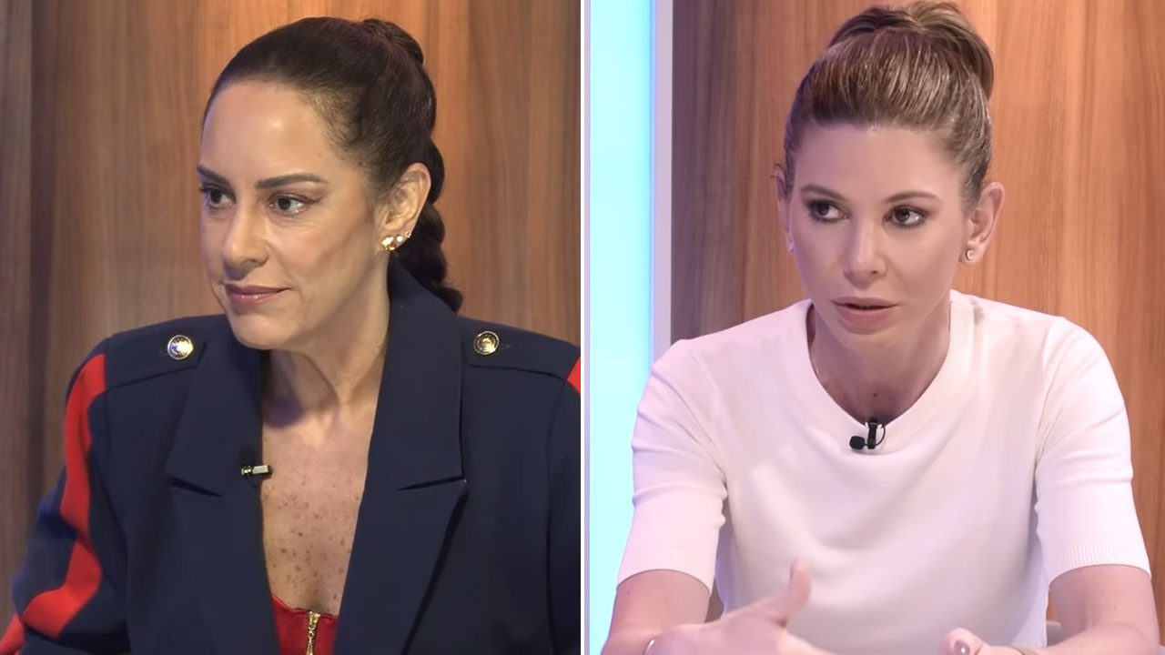 Montagem com Silvia Abravanel à esquerda e Daniela Beyruti à direita durante entrevistas separadas
